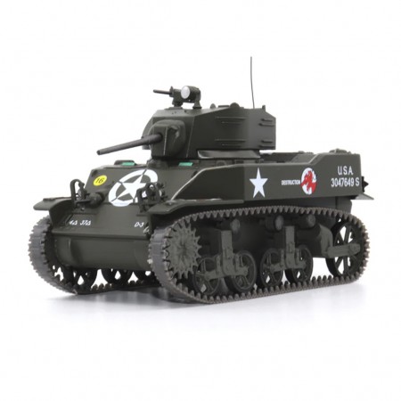 Tank Motor City Classics - M5a1 Light Tank 37th Tank Battalion, France 1944 - Escala 1/43 (23172-44)
