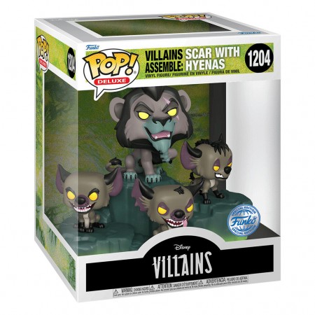 Funko Pop Deluxe Disney Villains Exclusive - Scar With Hyenas 1204