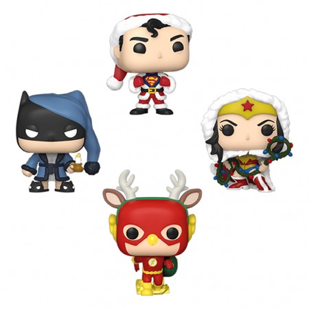 Funko Pop Pocket Dc Super Heroes Happy Holidays 4-pack (65542)