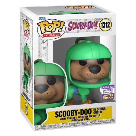 Funko Pop Animation Scooby-do San Diego Comic Con 2023 - Scooby In Scuba Outfit 1312