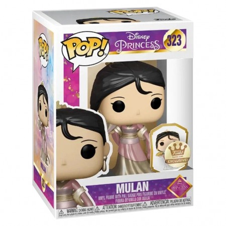 Funko Pop Disney Ultimate Princess Exclusive - Mulan 323 + Broche