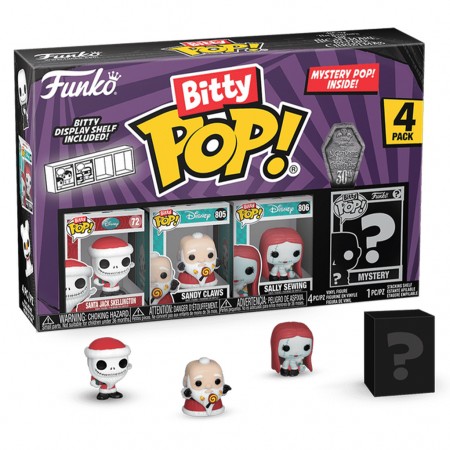 Funko Bitty Pop The Nightmare Before Christmas 4-pack - Santa Jack Skellington (73022)
