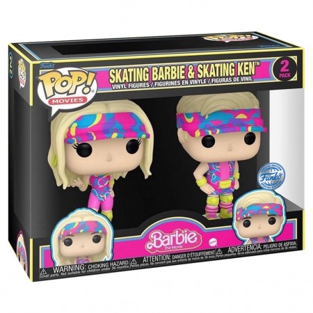Funko Pop Movies Barbie The Movie Exclusive - Skating Barbie & Skating Ken 2-pack
