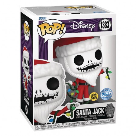 Funko Pop Disney The Night Before Christmas 30th Anniversary Exclusive - Santa Jack 1383 (glows In The Dark)