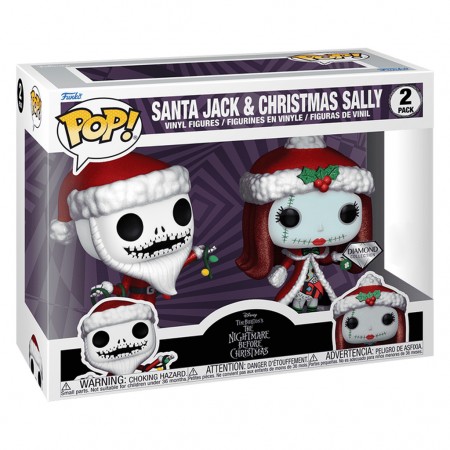 Funko Pop Diamond Collection Disney The Night Before Christmas 30th Anniversary - Santa Jack & Christmas Sally 2-pack