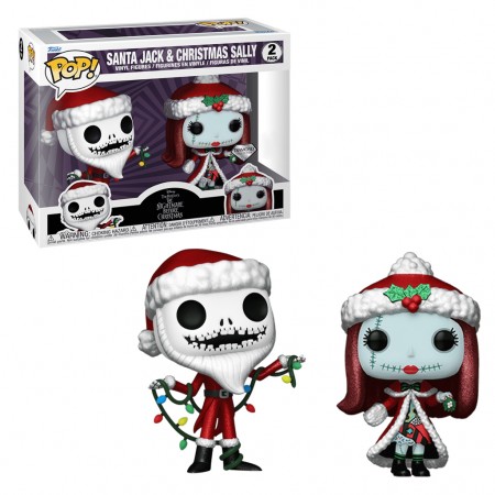 Funko Pop Diamond Collection Disney The Night Before Christmas 30th Anniversary - Santa Jack & Christmas Sally 2-pack