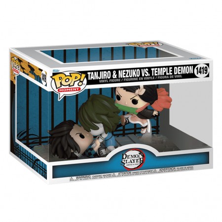 Funko Pop Moment Demon Slayer: Kimetsu No Yaiba - Tanjiro & Nezuko Vs. Temple Demon 1419