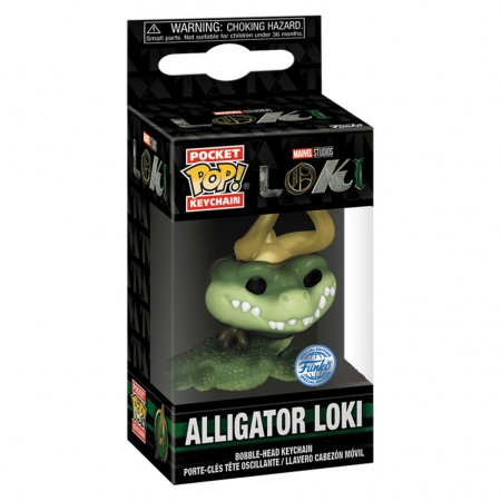 Chaveiro Funko Pop Keychain Marvel Loki Exclusive - Alligator Loki (74027)