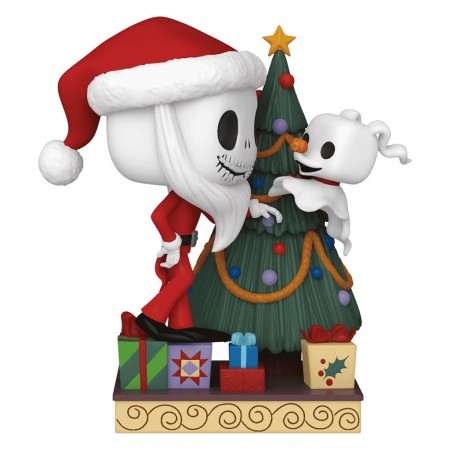 Funko Pop Deluxe Disney The Night Before Christmas 30th Anniversary - Jack Skellington And Zero With Tree 1386