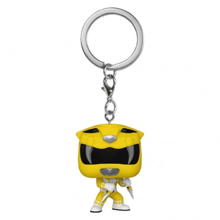Chaveiro Funko Pop Keychain Power Rangers 30th Anniversary - Yellow Ranger (72153)