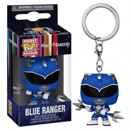 Chaveiro Funko Pop Keychain Power Rangers 30th Anniversary - Blue Ranger (72150)