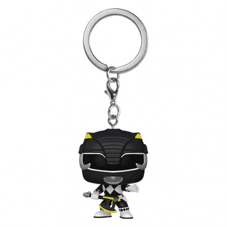 Chaveiro Funko Pop Keychain Power Rangers 30th Anniversary - Black Ranger (72149)