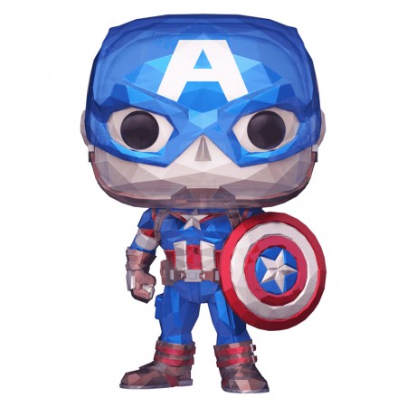 Funko Pop Movie Posters Disney 100th Marvel Exclusive - Captain America Facet 1268