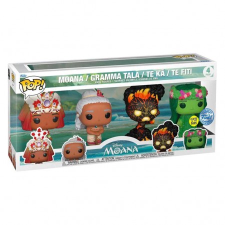 Funko Pop Disney Moana - Moana / Gramma Tal / Te K / Te Fiti 4-pack (69143)
