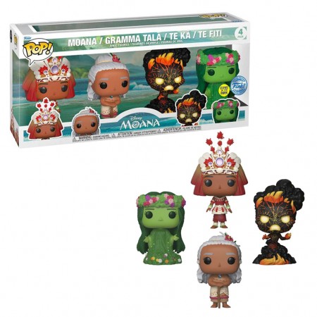 Funko Pop Disney Moana - Moana / Gramma Tal / Te K / Te Fiti 4-pack (69143)