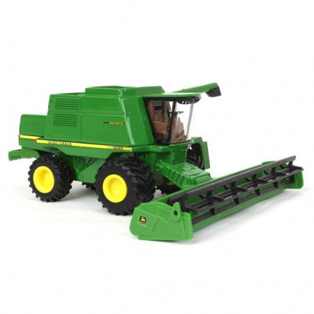 Trator Ertl - John Deere 9610 Maximizer Combine With Grain & Corn Head - Escala 1/64 (45871)