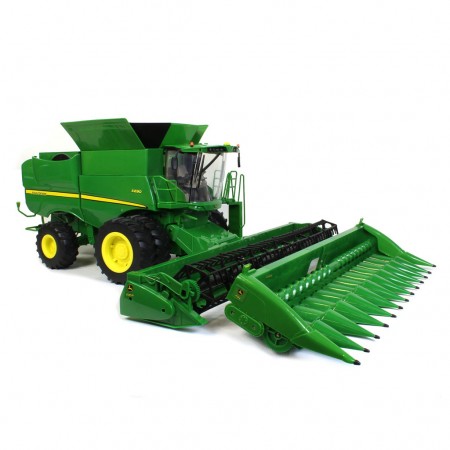 Trator Ertl - Big Farm John Deere S690 With 12 Row Grain & Corn Head - Escala 1/16 (47101)