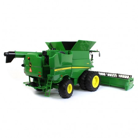 Trator Ertl - Big Farm John Deere S690 With 12 Row Grain & Corn Head - Escala 1/16 (47101)