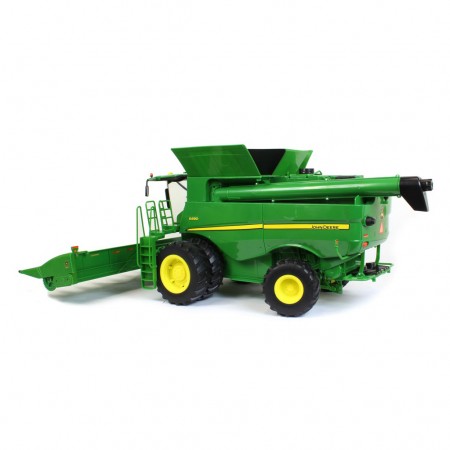 Trator Ertl - Big Farm John Deere S690 With 12 Row Grain & Corn Head - Escala 1/16 (47101)