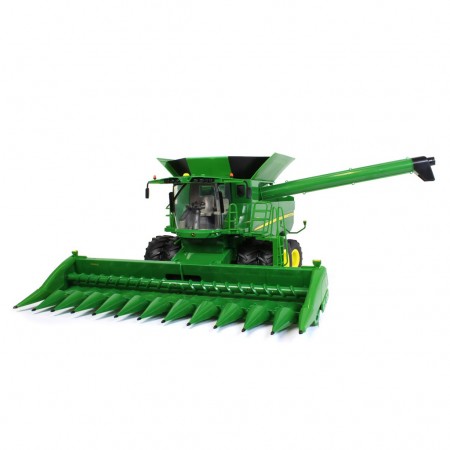 Trator Ertl - Big Farm John Deere S690 With 12 Row Grain & Corn Head - Escala 1/16 (47101)
