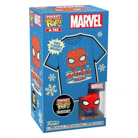 Funko Pop Pocket & Tee Marvel Spider-man - Tamanho Md (72946)