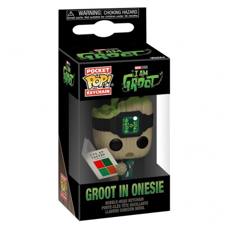 Chaveiro Funko Pop Keychain Marvel I'am Groot - Groot In Onesie (70647)