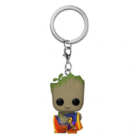 Chaveiro Funko Pop Keychain Marvel I'am Groot - Groot With Cheese Puffs (70648)