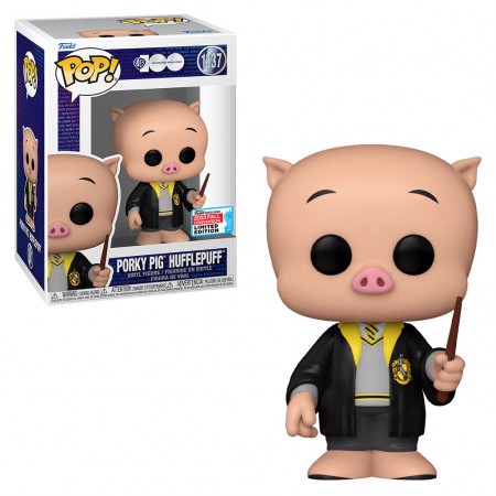 Funko Pop Warner Bros 100th New York Comic Con 2023 - Porky Pig Hufflepuff 1337
