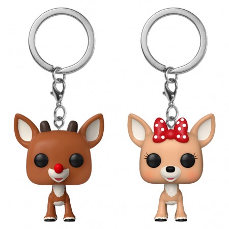 Chaveiro Funko Pop Keychain Rudolph The Red-nosed Reindeer - Rudolph & Clarice 2-pack (73925)
