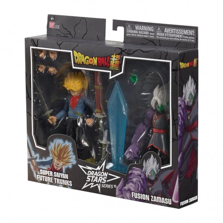 Boneco Bandai Dragon Ball Super Dragon Stars - Super Saiyan Future Trunks Vs. Fused Zamasu (37165)