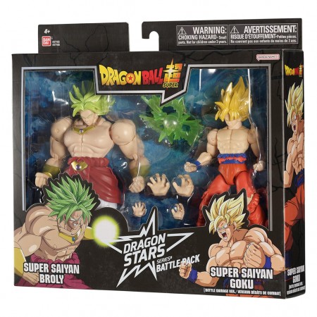 Boneco Bandai Dragon Ball Super Dragon Stars Battle Pack - Super Saiyan Goku & Super Saiyan Broly (371680)