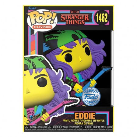 Funko Pop Television Stranger Things S4 Exclusive - Eddie 1462 (blacklight)