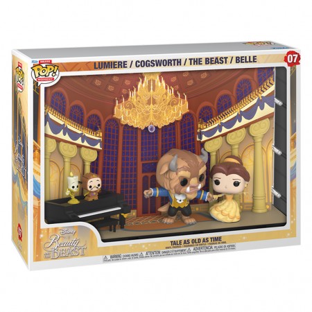 Funko Pop Moment Disney Beauty And The Beast Tale As Old As Time Exclusive - Lumiere / Cogsworth / The Beast / Belle 07 (70261)