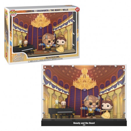 Funko Pop Moment Disney Beauty And The Beast Tale As Old As Time Exclusive - Lumiere / Cogsworth / The Beast / Belle 07 (70261)