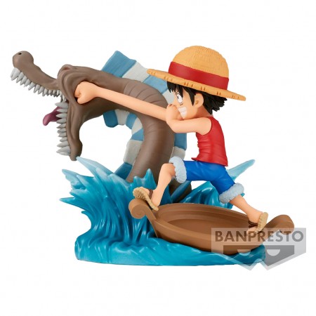 Esttua Banpresto One Piece Log Stories - Monkey D. Luffy Vs Local Sea Monster (4067)