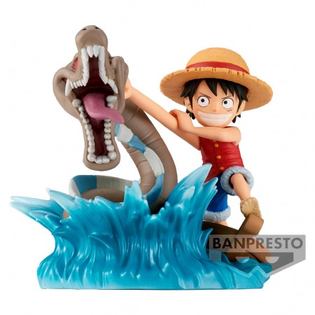 Esttua Banpresto One Piece Log Stories - Monkey D. Luffy Vs Local Sea Monster (4067)