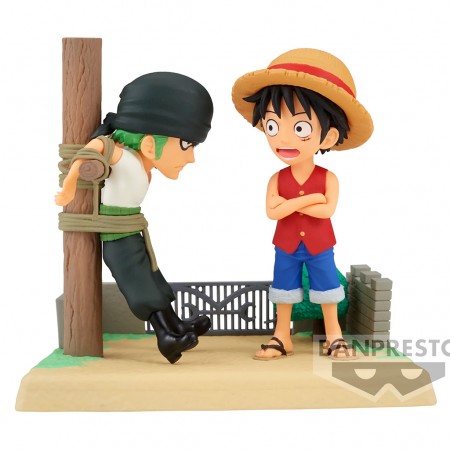 Esttua Banpresto One Piece Wcf Log Stories - Luffy & Zoro (85040)