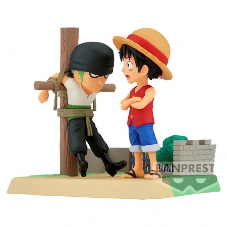 Esttua Banpresto One Piece Wcf Log Stories - Luffy & Zoro (85040)
