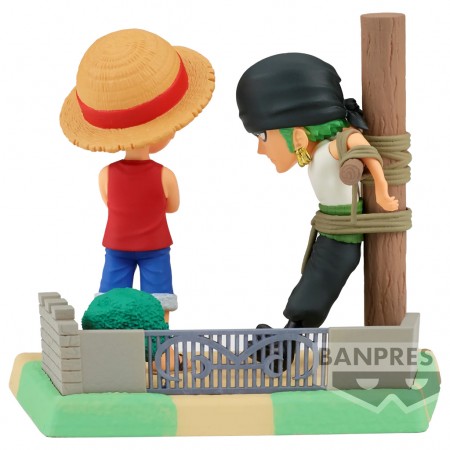 Esttua Banpresto One Piece Wcf Log Stories - Luffy & Zoro (85040)