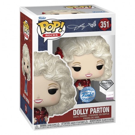 Funko Pop Rocks Dolly Exclusive Diamond Collection - Dolly Parton 351