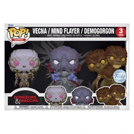 Funko Pop Games Dungeons & Dragons - Vecna / Mind Flayer / Demogorgon 3-pack (74006)