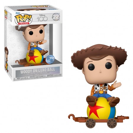 Funko Pop Train Disney 100th Anniversary Toy Story Exclusive - Woody On Luxo Ball 22