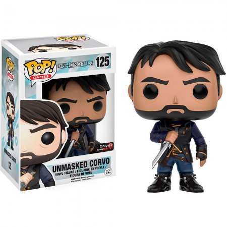 Funko Pop Games Dishonored 2 Exclusive - Unmasked Corvo  125