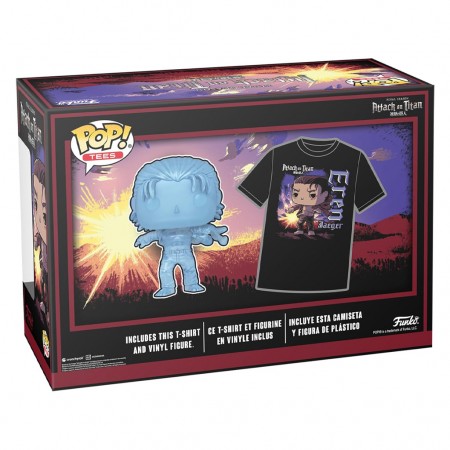 Funko Pop Tees Attack On Titan - Eren & Camiseta Tamanho M (69102)