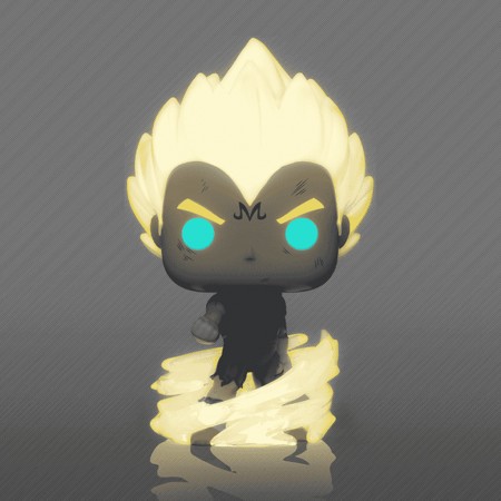 Funko Pop Tees Dragon Ballz: Majin Vegeta (glows In The Dark) & Camiseta Tamanho M (72668)