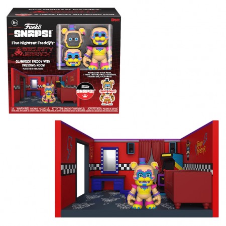Funko Snaps! Five Nights At Freddys - Glamrock Freddy With Dressing Room Playset (70821)