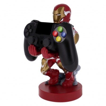 Boneco Base Exg Pro Cable Guys Marvel Avengers Stand Para Celular / Joystick - Iron Man (31845)