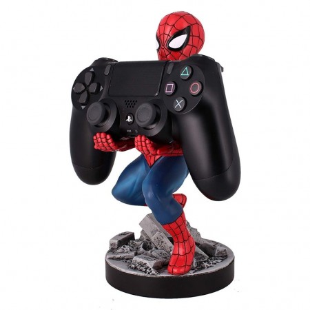 Boneco Base Exg Pro Cable Guys Marvel Avengers Stand Para Celular / Joystick - Spider-man (31937)