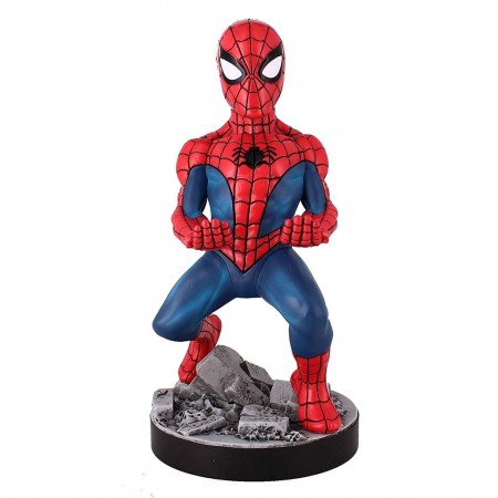Boneco Base Exg Pro Cable Guys Marvel Avengers Stand Para Celular / Joystick - Spider-man (31937)