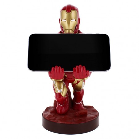 Boneco Base Exg Pro Cable Guys Marvel Avengers Stand Para Celular / Joystick - Iron Man (32835)